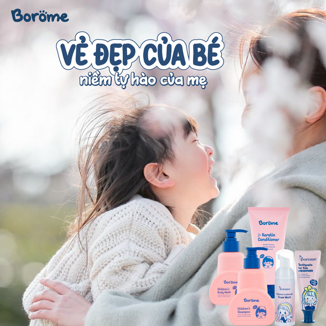 Borome Children’s Shampoo – Sự lựa chọn hoàn hảo bảo vệ tóc và da đầu nhạy cảm của trẻ ảnh 3