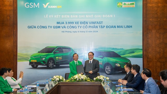 Taxi Mai Linh mua và thuê 3.999 ô tô điện VinFast từ GSM để chuyển đổi xanh ảnh 1