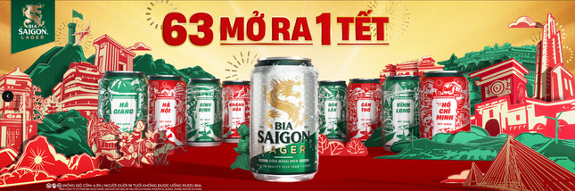 63 mở ra 1 Tết: Bia Saigon Lager và lời mời mở 1 Tết chung đến 63 tỉnh thành ảnh 1