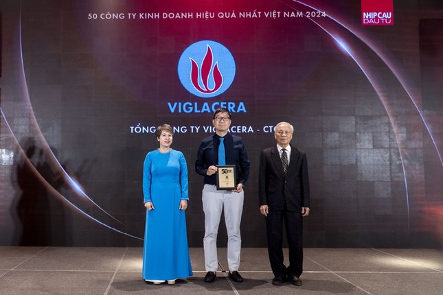 Viglacera lọt 'Top 50 Công ty kinh doanh hiệu quả nhất Việt Nam 2024' và 'Bất động sản tiêu biểu 2024' ảnh 1