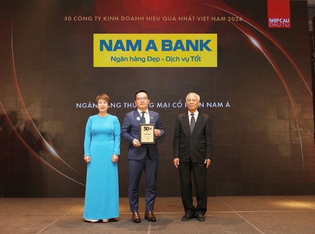 Nam A Bank – Top 50 công ty kinh doanh hiệu quả nhất Việt Nam năm 2024 ảnh 1