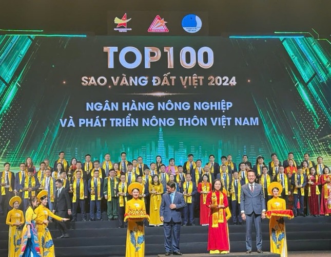 Agribank vinh dự đạt Giải thưởng Sao Vàng đất Việt năm 2024 ảnh 1