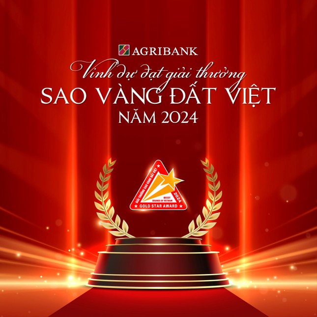 Agribank vinh dự đạt Giải thưởng Sao Vàng đất Việt năm 2024 ảnh 2