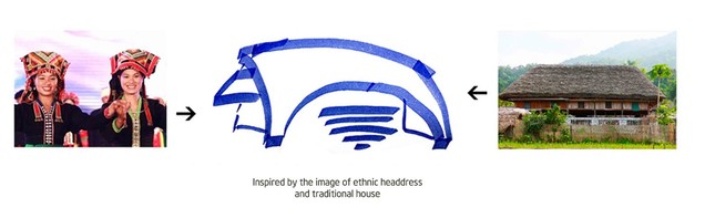 Kiến trúc nhà cộng đồng lấy cảm hứng từ chiếc khăn đội đầu ảnh 2