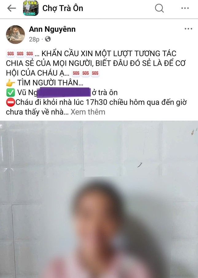 Cảnh giác thông tin tìm trẻ lạc trên mạng xã hội ảnh 1
