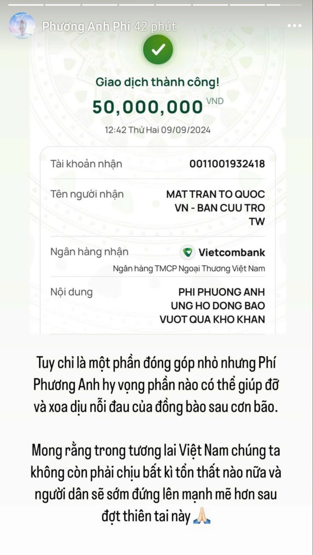 Dàn sao Việt chung tay hỗ trợ hơn 2,5 tỷ đồng gửi tới người dân vùng bão lũ ảnh 6