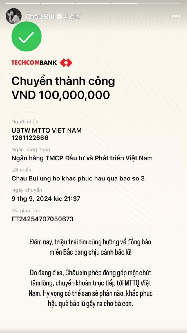 Các nghệ sĩ tích cực ủng hộ khắc phục hậu quả bão lũ cùng người dân miền Bắc ảnh 31