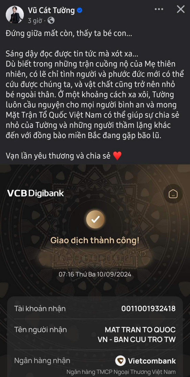 Các nghệ sĩ tích cực ủng hộ khắc phục hậu quả bão lũ cùng người dân miền Bắc ảnh 24