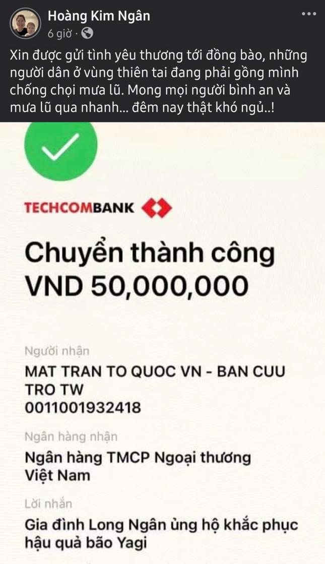 Các nghệ sĩ tích cực ủng hộ khắc phục hậu quả bão lũ cùng người dân miền Bắc ảnh 11