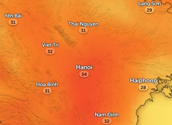 Miền Bắc nắng nóng, nhiệt độ tại Hà Nội lên bao nhiêu trước khi đón không khí lạnh? ảnh 1