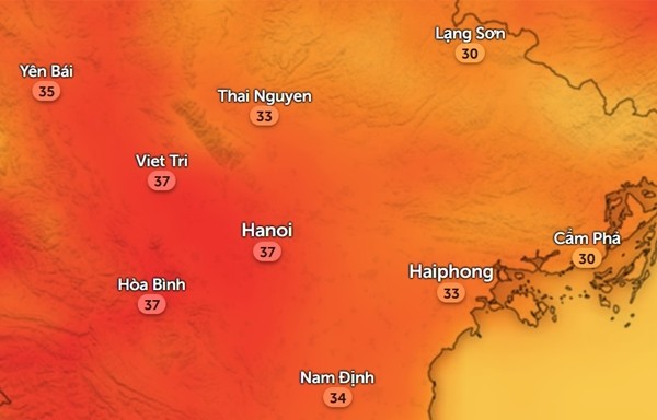Miền Bắc không có không khí lạnh tràn về, cuối tuần Hà Nội lại lên sát 40 độ C ảnh 3