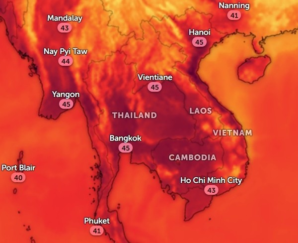 Nhiệt độ ở Bangkok vượt 52 độ C, nắng nóng tại Thái Lan khiến 30 người thiệt mạng ảnh 2