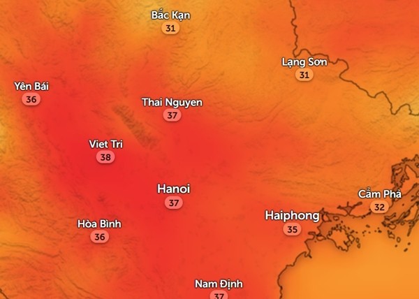 Miền Bắc sắp tăng nhiệt trước khi chuyển gió Đông Bắc, Hà Nội lại lên 40 độ C ảnh 2