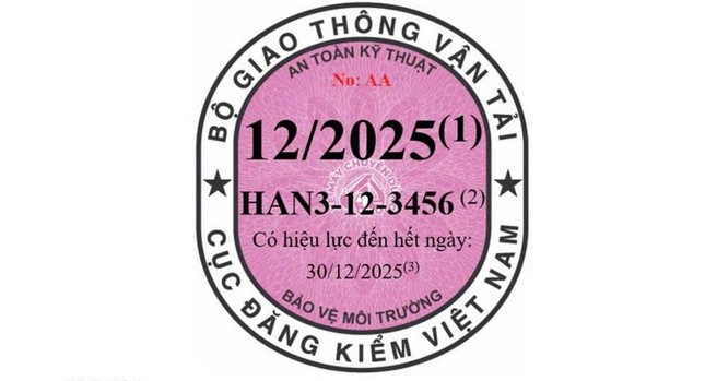 Ba loại tem đăng kiểm ô tô, xe máy phải dán năm 2025 ảnh 2