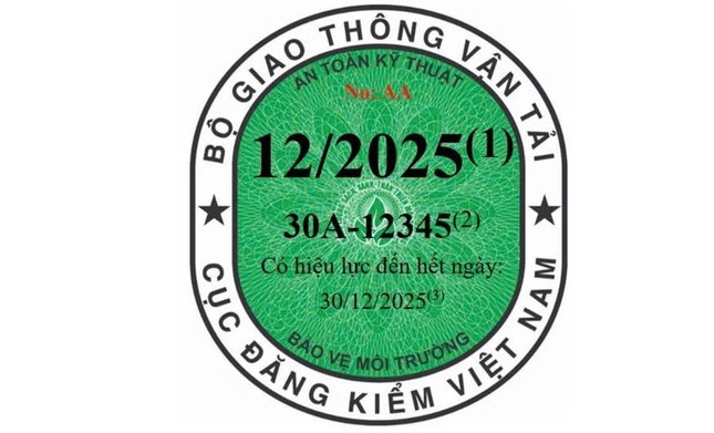 Ba loại tem đăng kiểm ô tô, xe máy phải dán năm 2025 ảnh 1