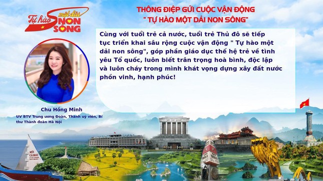  Thủ lĩnh thanh niên Thủ đô gửi thông điệp hưởng ứng Cuộc vận động 'Tự hào một dải non sông' ảnh 1