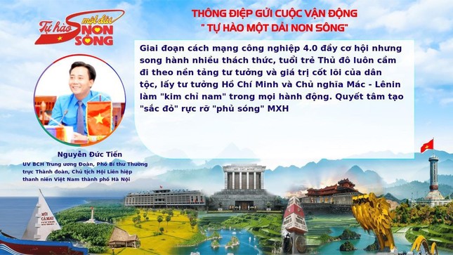  Thủ lĩnh thanh niên Thủ đô gửi thông điệp hưởng ứng Cuộc vận động 'Tự hào một dải non sông' ảnh 2