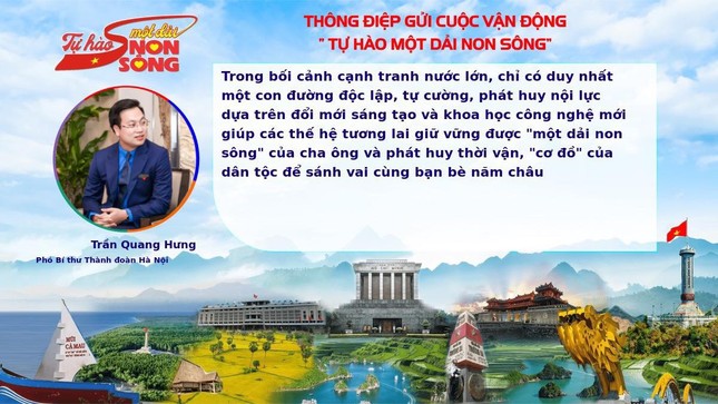  Thủ lĩnh thanh niên Thủ đô gửi thông điệp hưởng ứng Cuộc vận động 'Tự hào một dải non sông' ảnh 4