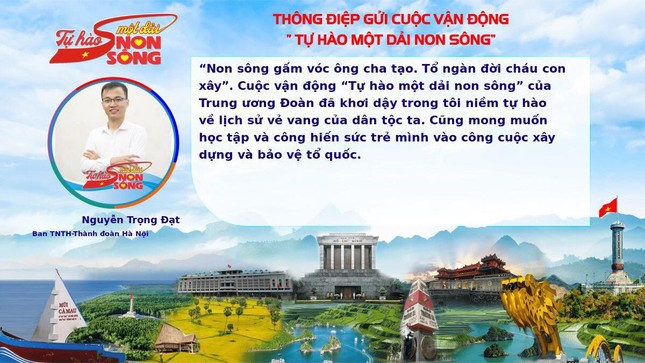  Thủ lĩnh thanh niên Thủ đô gửi thông điệp hưởng ứng Cuộc vận động 'Tự hào một dải non sông' ảnh 9