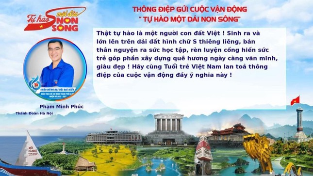  Thủ lĩnh thanh niên Thủ đô gửi thông điệp hưởng ứng Cuộc vận động 'Tự hào một dải non sông' ảnh 6