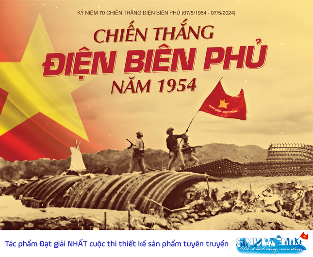 Nam sinh Đồng Nai giành giải đặc biệt thi thiết kế tuyên truyền về chiến thắng Điện Biên Phủ ảnh 2