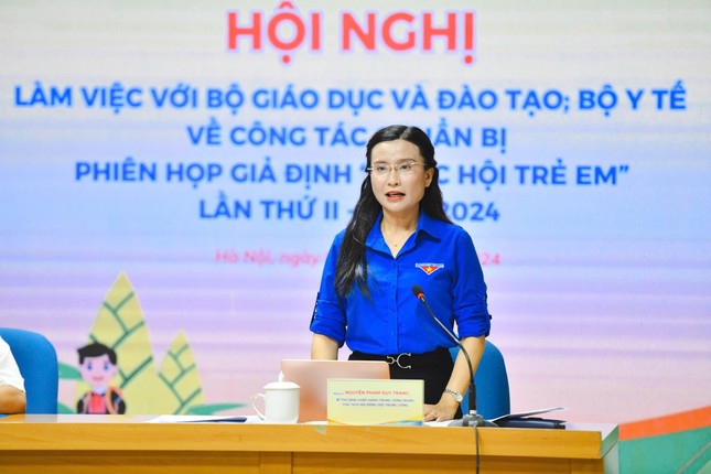 Hội đồng Đội T.Ư làm việc với Bộ Y tế, Bộ Giáo dục về 2 vấn đề nóng liên quan đến trẻ em ảnh 2