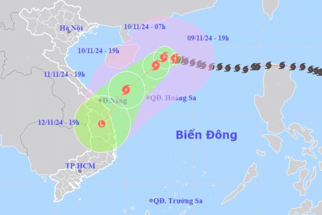 Bão số 7 Yinxing đạt cấp 15, tác động thế nào đến đất liền miền Trung nước ta? ảnh 1