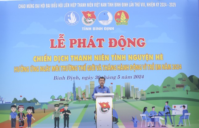 Tuổi trẻ Bình Định ra quân Chiến dịch Thanh niên tình nguyện hè 2024 ảnh 2