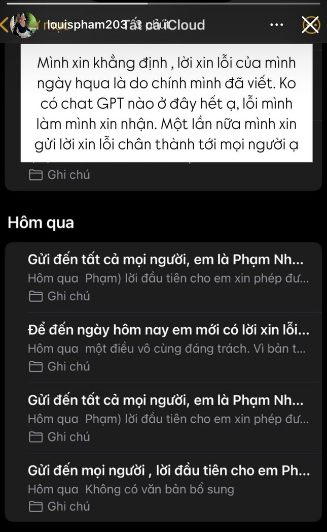 Tâm thư xin lỗi bị nghi nhờ Chat GPT viết hộ, Louis Phạm giải thích ra sao? ảnh 4