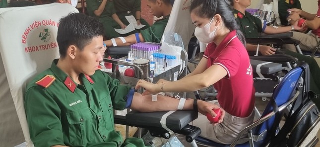 Phát động phong trào hiến máu tình nguyện trong tuổi trẻ Quân đội năm 2024 ảnh 3
