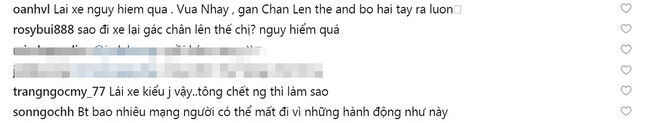 Hoàng Thuỳ Linh ‘hứng gạch’ vì gác chân lên ghế, nhún nhảy khi lái xe ảnh 2