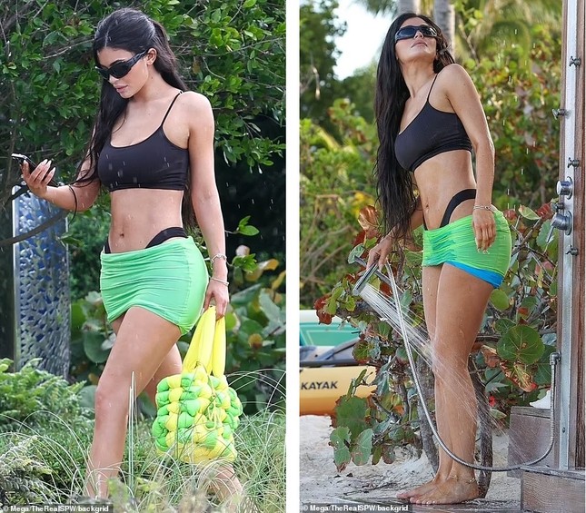 Kylie Jenner's hourglass figure in a bikini photo 3