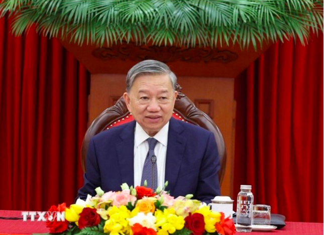 Tổng Bí thư Tô Lâm điện đàm với Chủ tịch Hội đồng châu Âu ảnh 1