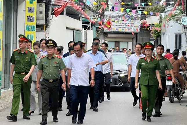 Giám đốc Công an Hà Nội thân chinh kiểm tra thực tế tình hình sản xuất, kinh doanh tại thủ phủ La Phù ảnh 1