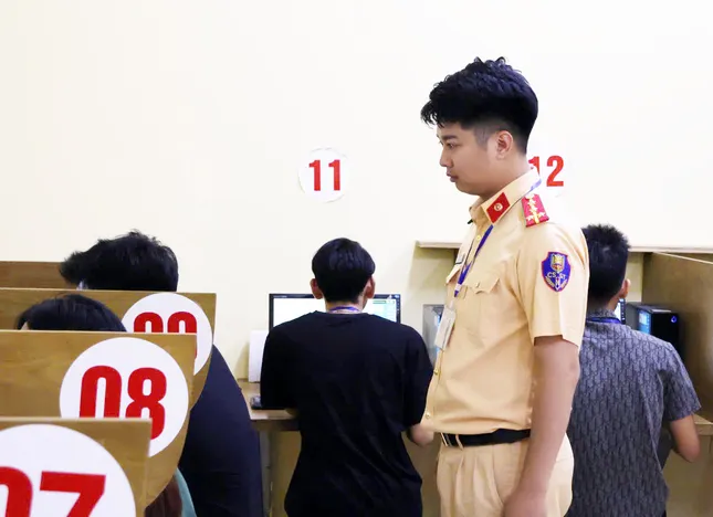 Cận cảnh quy trình Công an Hà Nội sát hạch lái xe máy ảnh 5