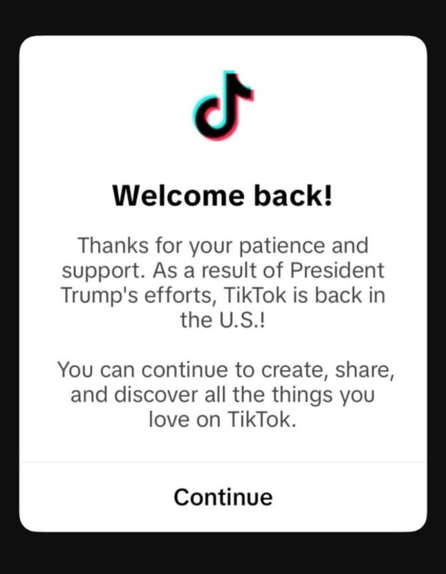 Nhờ ông Trump, TikTok 'sống lại' ở Mỹ ảnh 1