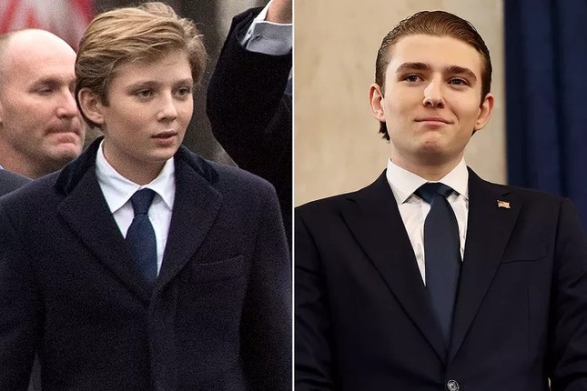 Diện mạo Barron Trump trong lễ nhậm chức của cha ảnh 2