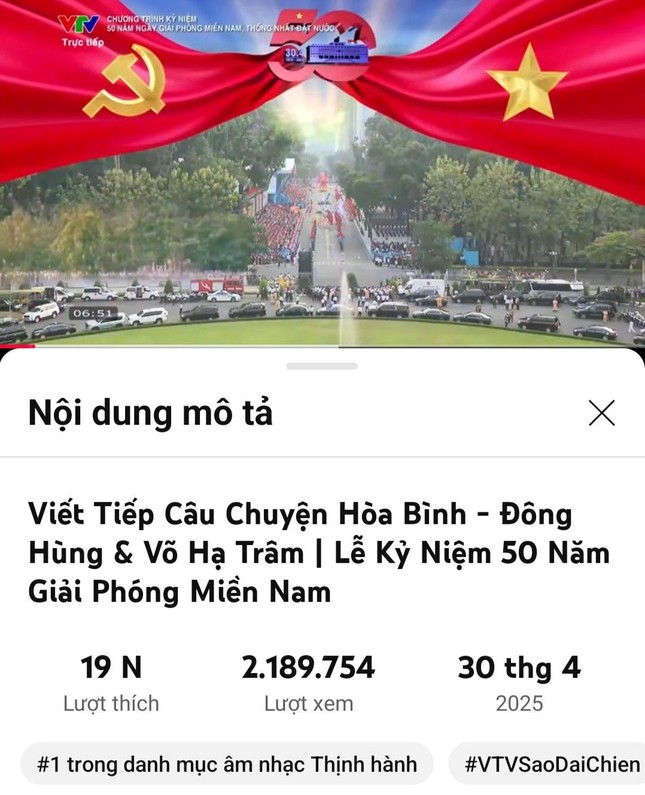 'Viết tiếp câu chuyện hòa bình' phiên bản Võ Hạ Trâm đứng đầu Top Trending ảnh 1