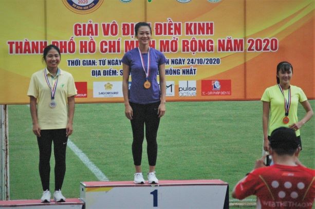 Cô gái vàng Tú Chinh tỏa sáng tại giải Điền kinh TPHCM mở rộng 2020 ảnh 2