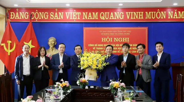 Công bố Ban Giám đốc mới của Sở Khoa học và Công nghệ Phú Thọ sau hợp nhất ảnh 1