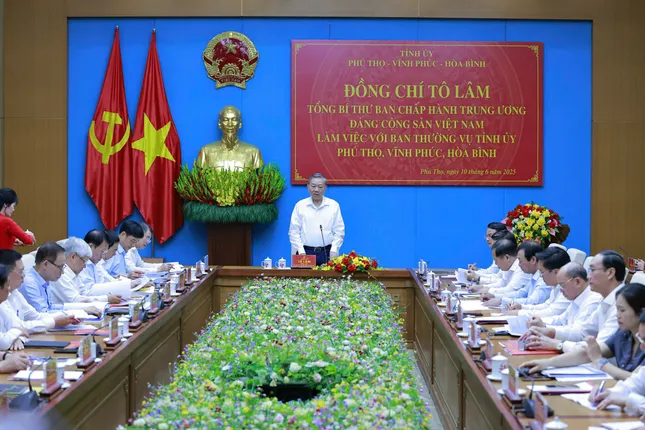 Tổng Bí thư Tô Lâm: Hợp nhất Phú Thọ, Vĩnh Phúc, Hòa Bình là bước ngoặt chiến lược ảnh 3