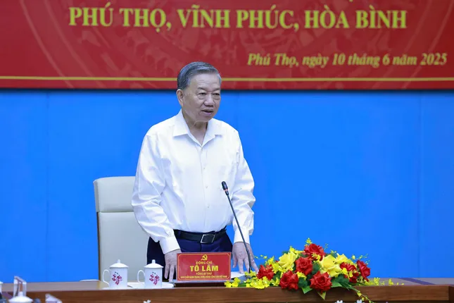 Tổng Bí thư Tô Lâm: Hợp nhất Phú Thọ, Vĩnh Phúc, Hòa Bình là bước ngoặt chiến lược ảnh 1