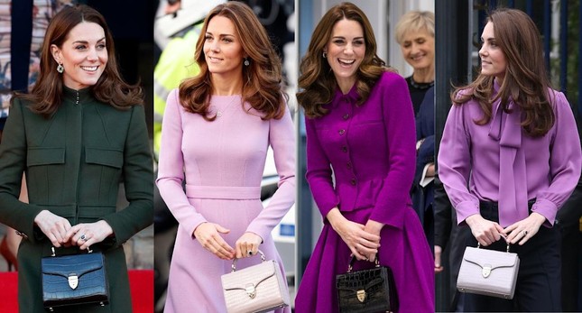 Những chiếc túi hiệu lạ lẫm trong bộ sưu tập của Công nương Kate Middleton ảnh 4
