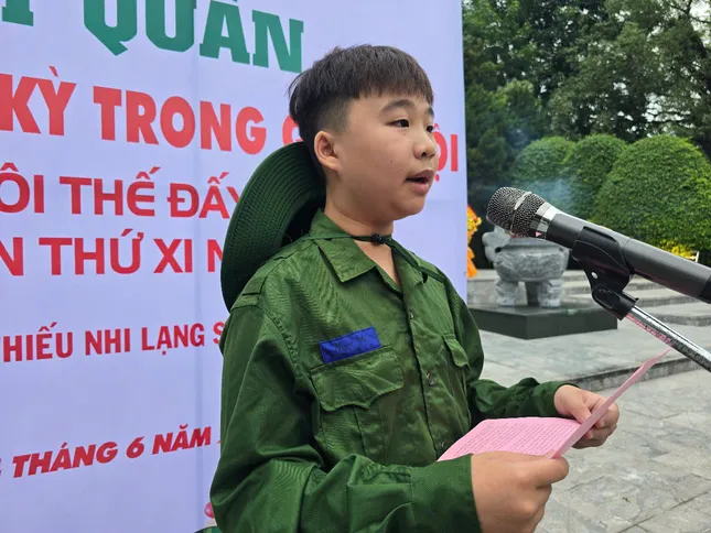 Chiến sĩ nhí xứ Lạng xuất quân ảnh 1