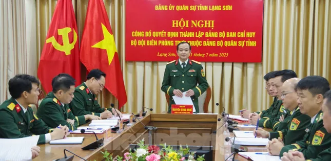 Công bố quyết định thành lập Đảng bộ Ban chỉ huy Bộ đội biên phòng tỉnh Lạng Sơn ảnh 1