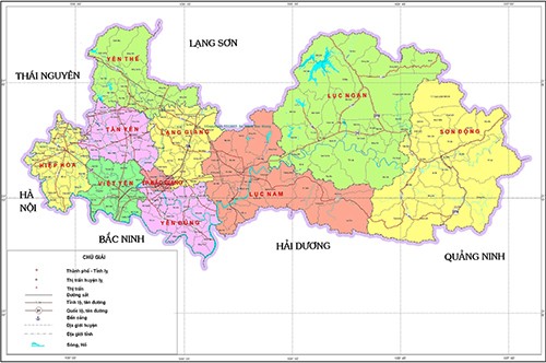 Bắc Giang không giáp với tỉnh, thành phố nào dưới đây?