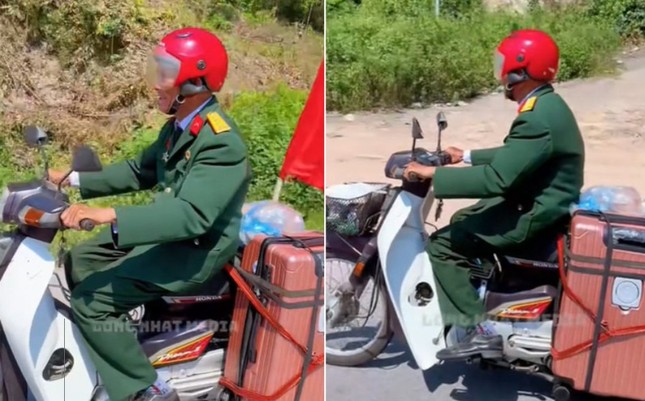 Xúc động cựu binh 76 tuổi chạy xe máy vượt 1.400 km xem lễ diễu binh 30/4 ảnh 1