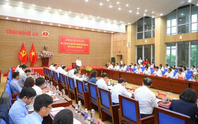 Tổng Bí thư Tô Lâm: &apos;Nghệ An phải trở thành mô hình phát triển hiện đại của miền Trung trong kỷ nguyên mới&apos; ảnh 5