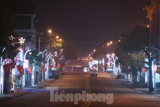 Rực sáng những 'cung đường nêu' đón Tết ở xứ Nghệ ảnh 5