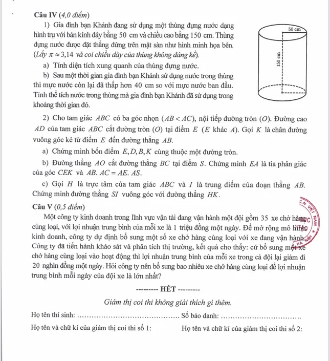 Hà Nội công bố đề thi, đáp án các môn thi tuyển sinh lớp 10 ảnh 5